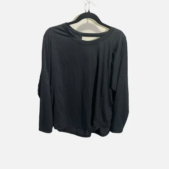 All in Motion CYA Long Sleeve Open Back Activewear Top Black XL 214 12 0851 - Picture 1 of 4